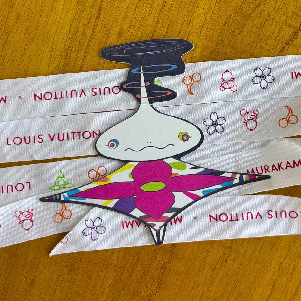 Louis Vuitton x Takashi Murakami Onion Head Hang Tag Gift Paper Bag Charm 2025